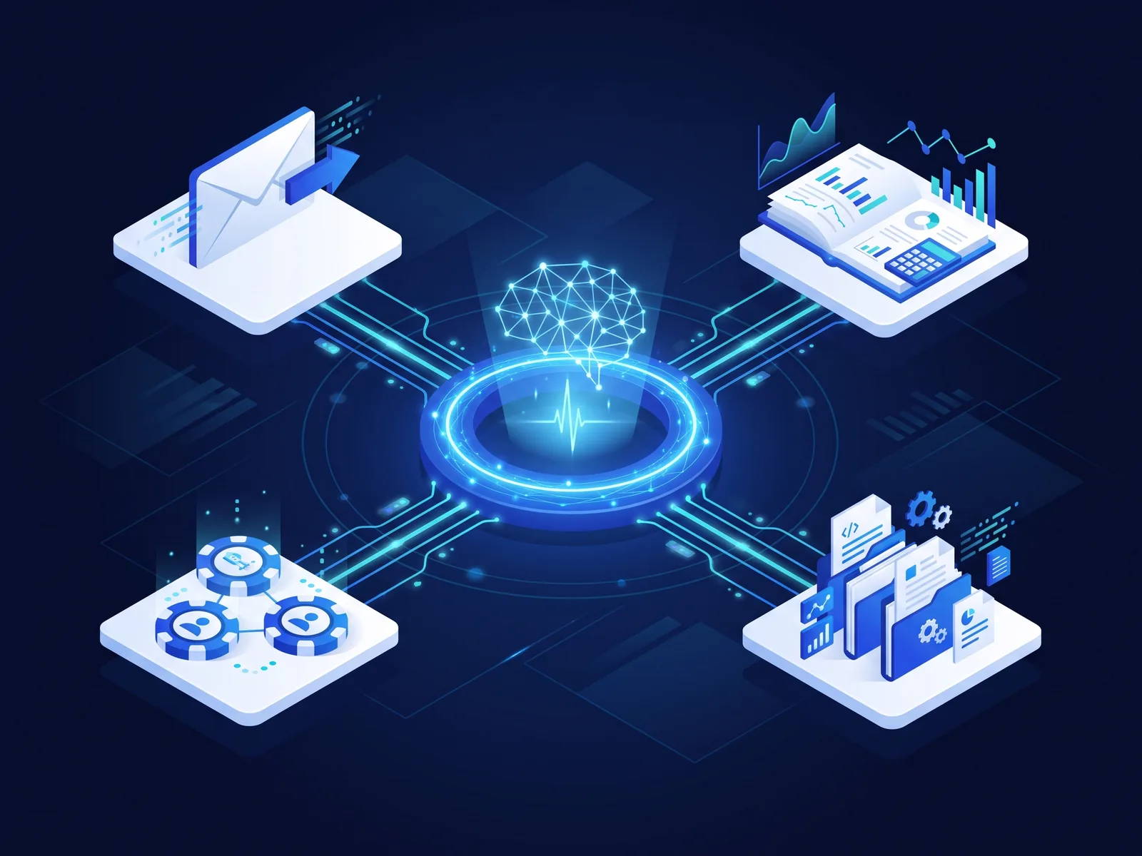 Visió 360 de l'empresa: correu, comptabilitat, clients i documents connectats a una mateixa intel·ligència artificial